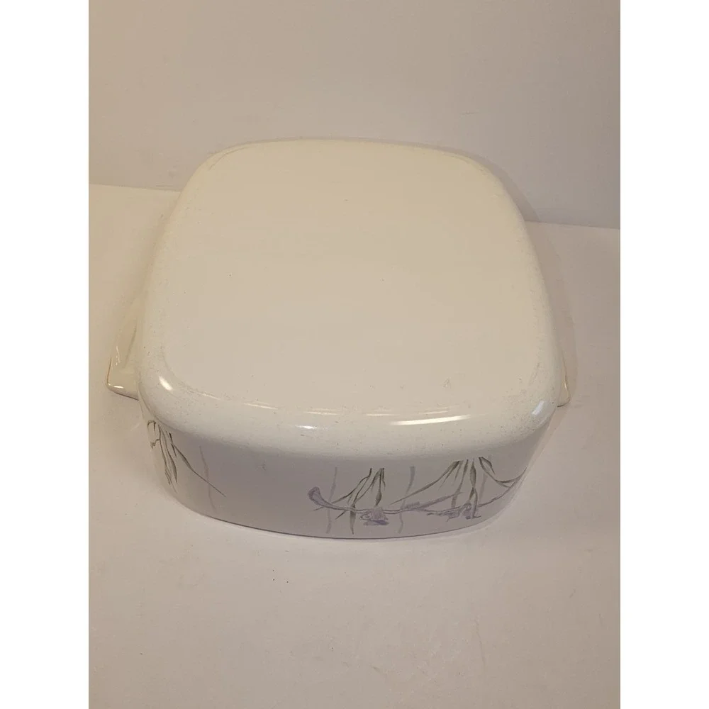 Corning Ware SHADOW IRIS A-1 1/2-B Casserole Dish 1 1/2 Liter Pyrex Lid Chip🇺🇸